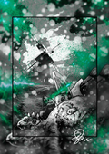 Stegostein - Paleohorror art print by Ambrite Art