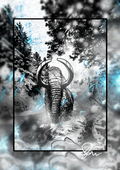 Mammoth - Paleohorror art print by Ambrite Art