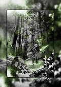 Dilophosaurus - Paleohorror art print by Ambrite Art