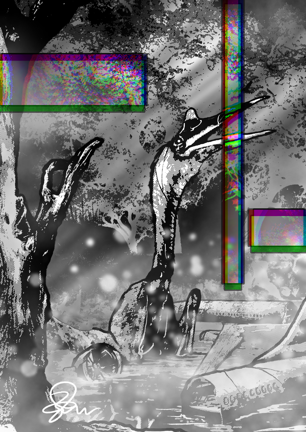 Quetzalcoatlus - Paleohorror art print by Ambrite Art