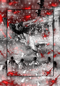 Upside Down - Paleohorror art print by Ambrite Art