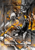 Something Ancient Has Awoken - Paleohorror art print by Ambrite Art